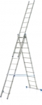 Лестница трехсекционная алюминиевая 3х9 (3х238/392/549 см, 12,6 кг), ВЕРШИНА, ВР 3009