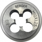 Плашка метрическая,М6 х 1,0 мм, BERGER, BG1004