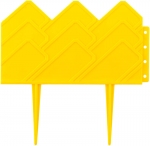 Бордюр декоративный для клумб, 14х310см, желтый, GRINDA, 422221-Y