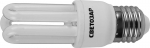 Энергосберегающая лампа "U-КЛАССИКА" стержень, цоколь E27 (стандарт), Т2, 3U, тепл бел свет (2700 К), 8000 час, 9 Вт (45), СВЕТОЗАР, 44332-09