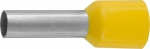 Наконечник штыревой, изолированный, для многожильного кабеля, желтый, 6,0 кв.мм, 10 шт, СВЕТОЗАР, 49400-60