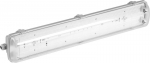 Светильник пылевлагозащищенный для люминесцентных ламп, Т8, IP65, G13, 2х18 Вт, СВЕТОЗАР, 57610-2-18