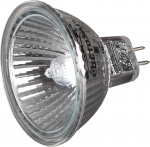 Лампа галогенная с защитным стеклом, алюм. отражатель, цоколь GU5.3, диаметр 51 мм, 35 Вт, 12 В, СВЕТОЗАР, SV-44733