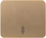Выключатель "ГАММА" проходной, одноклавишный, без вставки и рамки, цвет золотой металлик, 10 А/~250 В, СВЕТОЗАР, SV-54137-GM