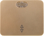 Выключатель "ГАММА" проходной, с подсветкой, одноклав., без вставки и рамки, цвет золотой металлик, 10 А/~250, СВЕТОЗАР, SV-54138-GM