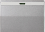 Выключатель "ЭФФЕКТ" одноклав., с эффектом свечения, без вставки и рамки, цвет светло-серый металлик, 10 А/~250 В, СВЕТОЗАР, SV-54431-SM