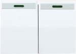 Выключатель "ЭФФЕКТ" двухклавишный, с эффектом свечения, без вставки и рамки, цвет белый, 10 А/~250 В, СВЕТОЗАР, SV-54435-W