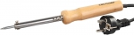 Электропаяльник "ТЕРМИТ", деревянная рукоятка, жало "LONG LIFE", форма конус, 25 Вт, СВЕТОЗАР, SV-55310-25