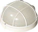 Светильник уличный влагозащищенный с решеткой, круг, цвет белый, 100 Вт, СВЕТОЗАР, SV-57257-W