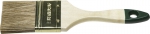 Кисть плоская "LASUR-STANDARD", смешанная (натуральная и искусственная) щетина, деревянная ручка, 63мм, STAYER, 01031-63