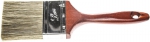 Кисть плоская "LASUR - LUX", деревянная ручка, смешанная щетина, 75мм, STAYER, 01051-075