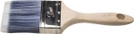 Кисть плоская "AQUA-LUX", искусственная щетина, неокрашенная профессиональная деревянная ручка, 75мм, STAYER, 01055-075