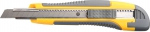 Нож "MASTER" с выдвижным сегмент. лезвием, пластмас., упроч., 9мм, STAYER, 0903