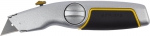 Нож "MASTER" металлический обрезиненный корпус, выдвижное лезвие, STAYER, 09144
