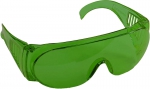 Очки "STANDARD" защитные, поликарбонатная монолинза с боковой вентиляцией, зеленые, STAYER, 11044