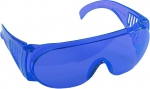 Очки "STANDARD" защитные, поликарбонатная монолинза с боковой вентиляцией, голубые, STAYER, 11047