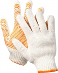Перчатки "МASTER" трикотажные, 7 класс, х/б, с защитой от скольжения, S-M, STAYER, 11404-S