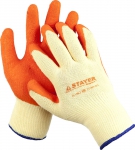 Перчатки "EXPERT"  рабочие с рельефным латексным покрытием, 10 класс, L-XL, STAYER, 11407-XL