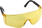Очки защитные с регулируемыми дужками, желтые, STAYER, 2-110465