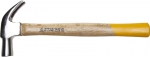 Молоток-гвоздодер "STANDARD" кованый, с деревянной ручкой, 450г, STAYER, 20232_z01