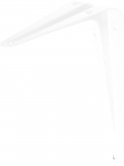 Уголок-кронштейн "MASTER", 125х100мм, белый, STAYER, 37401-1