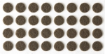 Накладки "COMFORT" на мебельные ножки самоклеящиеся фетровые коричневые круглые 10 мм 32 шт STAYER 40910-10