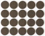 Накладки "COMFORT" на мебельные ножки самоклеящиеся фетровые коричневые круглые 22 мм 20 шт STAYER 40910-22