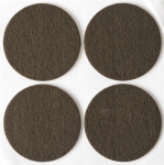 Накладки "COMFORT" на мебельные ножки самоклеящиеся фетровые коричневые круглые 50 мм 4 шт STAYER 40910-50
