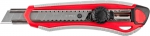 Нож "МАСТЕР" с сегментированным лезвием, двухкомпонентный корпус, механический фиксатор, сталь У8А, 18мм, ЗУБР, 09158