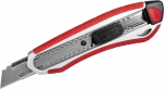 Нож "ЭКСПЕРТ" с сегментированным лезвием 18 мм, металлический корпус, автоматический фиксатор лезвия, ЗУБР, 09177_z01