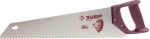 Ножовка "ЭКСПЕРТ" по дереву, прямой крупный закаленный зуб, пластмассовая ручка, шаг зуба 5мм, 450мм, ЗУБР, 15073-45