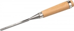 Стамеска-долото "ЭКСПЕРТ" с деревянной ручкой, хромованадиевая, 8мм, ЗУБР, 18096-08