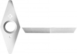 Резец "ЭКСПЕРТ"сменный твердосплавный для набора 18371-H3 тип "Ромб" 27х10мм, 2рабочие грани, ЗУБР, 18372