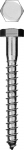 Шуруп оцинкованный с шестигранной головкой, 6х60мм, 1700шт, ЗУБР, 300450-06-060-1700