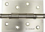 Петля универсальная "ЭКСПЕРТ", 2 подшипника, цвет мат. латунь (SB), с крепежом, 100х75х2,5мм, 2 шт, ЗУБР, 37601-100-3