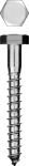Шуруп оцинкованный для деревянных лаг и реек, c шестигранной головкой, 10х120мм, ТФ6, 1шт, ЗУБР, 4-300456-10-120