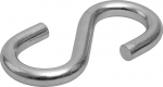 Крюк S-образный, оцинкованный, 4мм, ТФ6, 4 шт, ЗУБР, 4-304566-04
