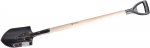 Лопата штыковая из нержавеющей стали, с черенком и пластиковой ручкой, ЗУБР, 4-39406