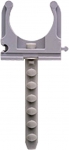 Скоба-держатель для металлопластиковых труб, в комплекте с дюбелем, 25мм, ТФ6, 5шт, ЗУБР, 4-44956-25