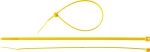 Хомуты нейлоновые "МАСТЕР" желтые 25 мм 100 мм 100 шт ЗУБР 309050-25-100