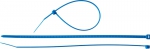 Хомуты нейлоновые "МАСТЕР" синие 25 мм 100 мм 100 шт ЗУБР 309070-25-100