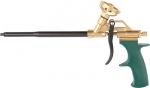 Пистолет PRO "GOLD-KRAFT" для монтажной пены, полностью латунный корпус, KRAFTOOL, 06857