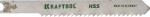 Полотна для эл/лобзика, HSS, по металлу (1,5-5мм), US-хвост., шаг 2мм, 55мм, 2шт, KRAFTOOL, 159651-2