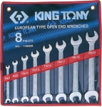 Набор рожковых ключей,8 предметов, KING TONY