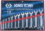 Набор рожковых ключей, 6-32 мм, 12 предметов, KING TONY, 1112MR