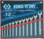 Набор комбинированных ключей,12 предметов, KING TONY