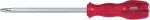 Отвертка крестовая Phillips №4, 300 мм, силовая, пластиковая ручка, KING TONY, 14810412
