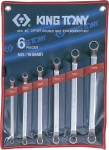 Набор накидных ключей, 10-26 мм, 6 предметов, KING TONY, 1606MR