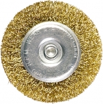Щетка для дрели 25 мм "чашка" со шпилькой крученая металлическая проволока MATRIX 744649