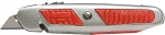 Нож 18 мм выдвижное трапециевидное лезвие отделение для лезвий металлический корпус MASTER MATRIX 789679